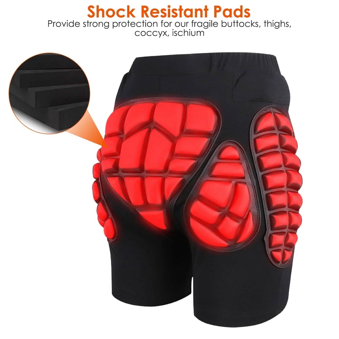 Protective Shorts for Skiing Snowboarding Skating Skateboarding DailySale