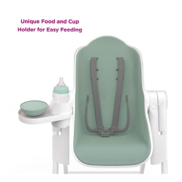 Oribel Cocoon High Chair. 3 Recline Option + Height Adjustable, Removable Tray (Refurbished) DailySale