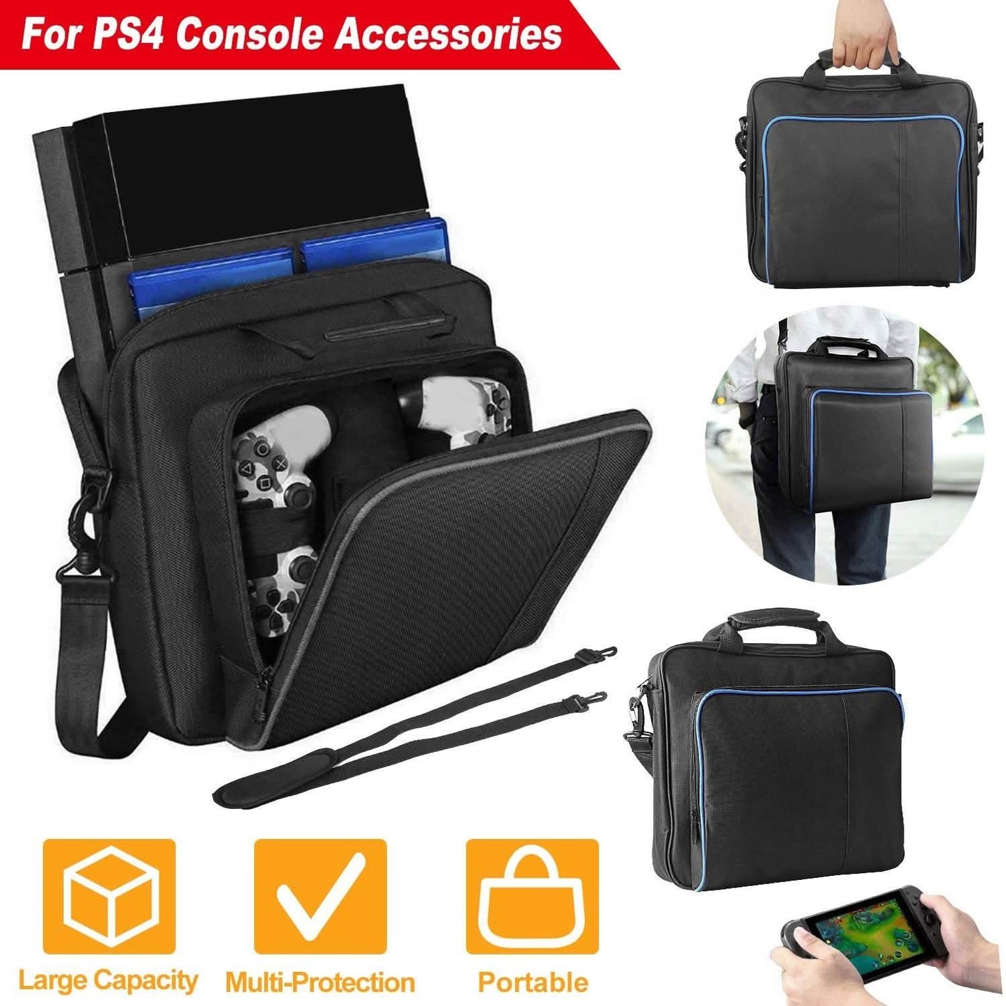 PS4 Console Accessories Handbag with Shoulder Strap DailySale