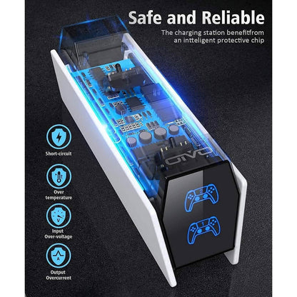 PS5 Controller Charger Station with Fast Charging AC Adapter 5V/3A  (Refurbished) DailySale