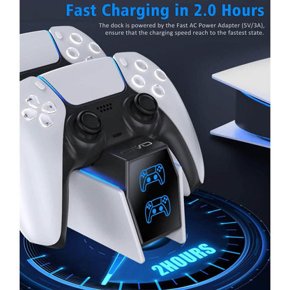 PS5 Controller Charger Station with Fast Charging AC Adapter 5V/3A  (Refurbished) DailySale