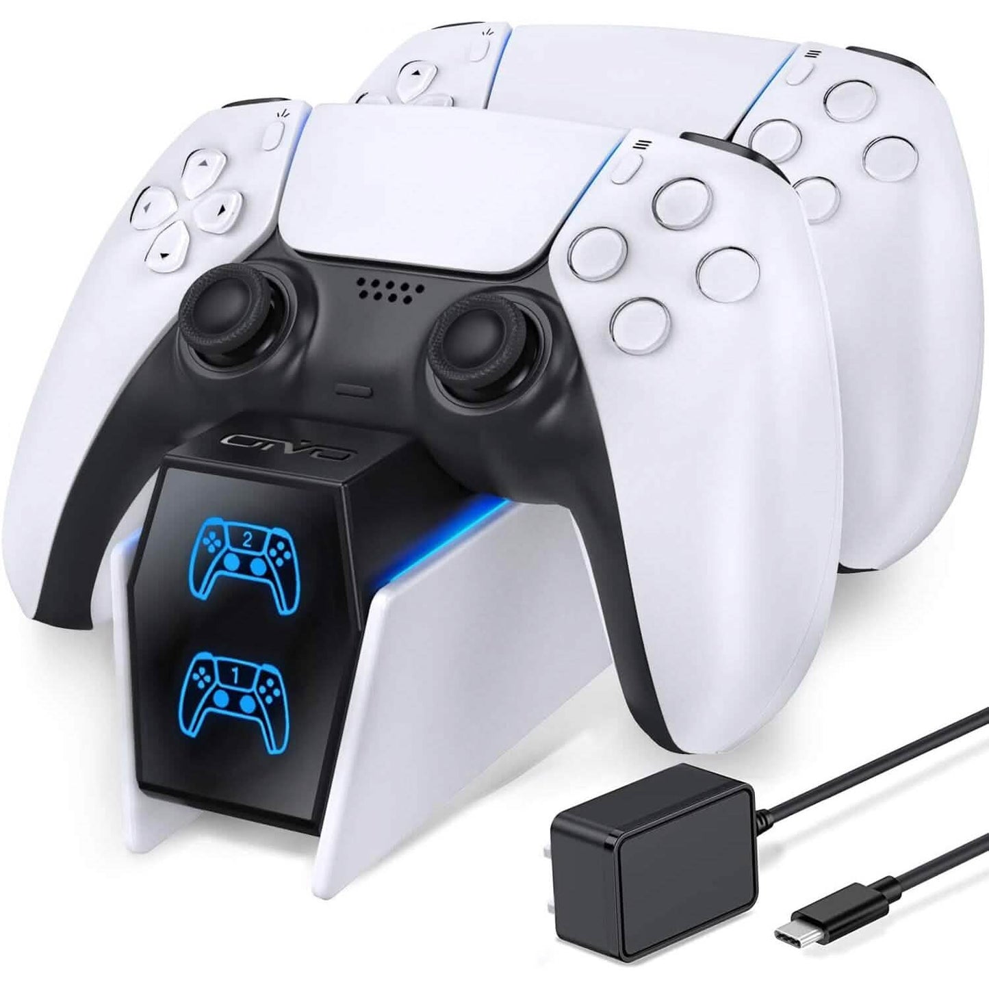 PS5 Controller Charger Station with Fast Charging AC Adapter 5V/3A  (Refurbished) DailySale