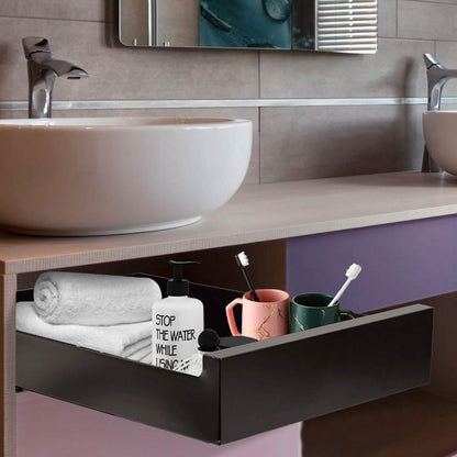 Pull Out Cabinet Organizer Carbon Steel Quiet Slide Rails DailySale