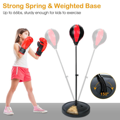 Punching Bag For Kids Junior Boxing Set with Boxing Gloves DailySale