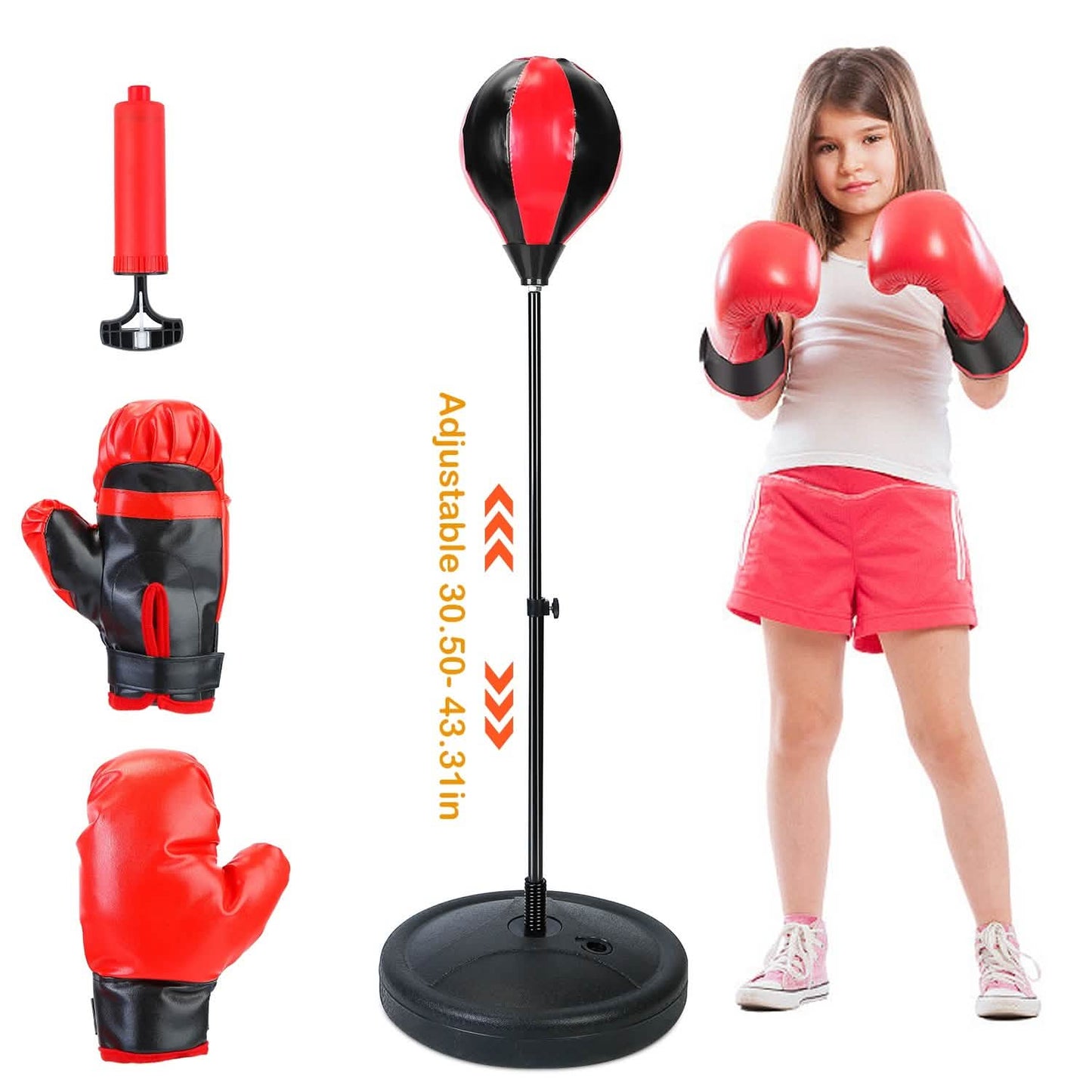 Punching Bag For Kids Junior Boxing Set with Boxing Gloves DailySale