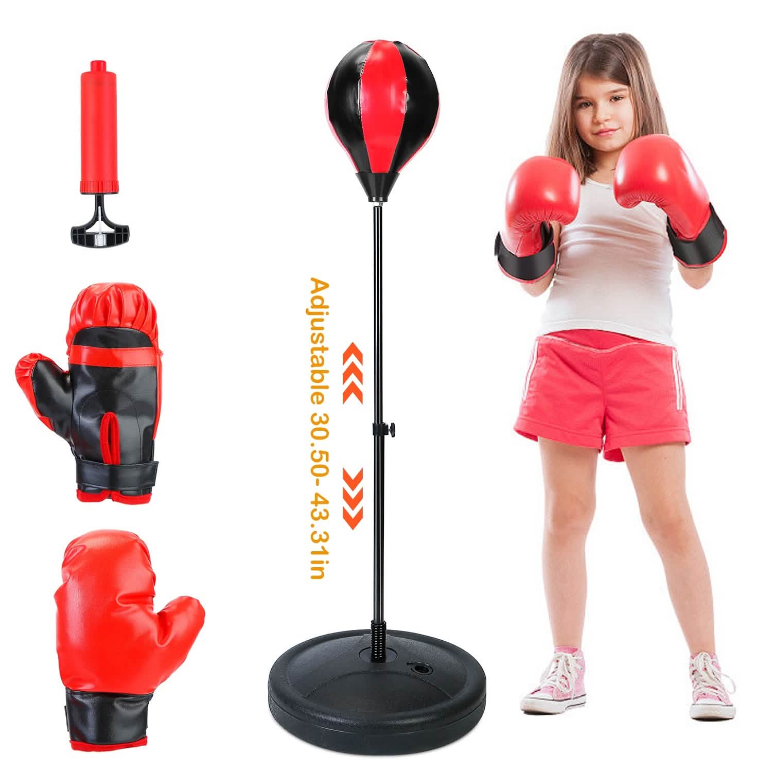 Punching Bag For Kids Junior Boxing Set with Boxing Gloves DailySale
