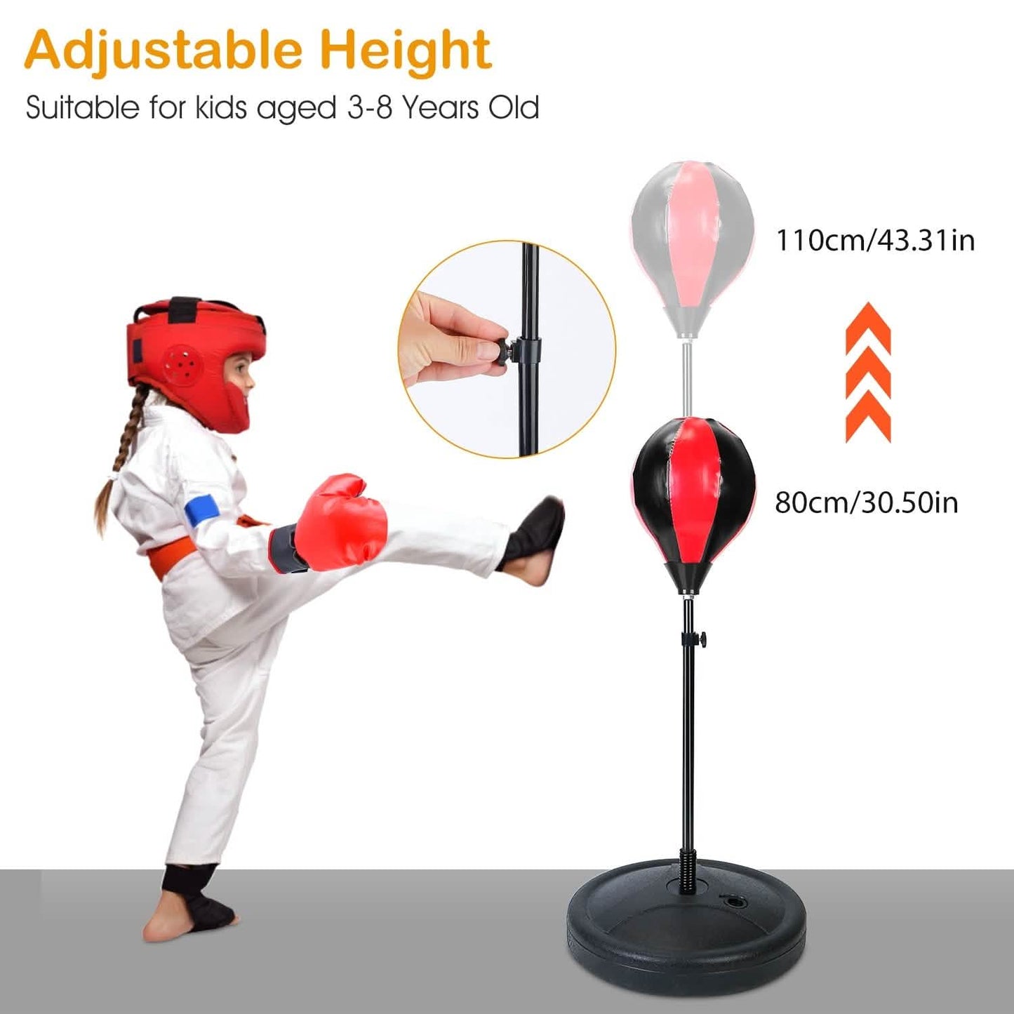 Punching Bag For Kids Junior Boxing Set with Boxing Gloves DailySale