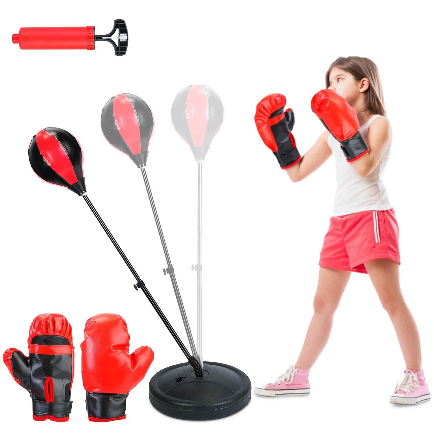 Punching Bag For Kids Junior Boxing Set with Boxing Gloves DailySale