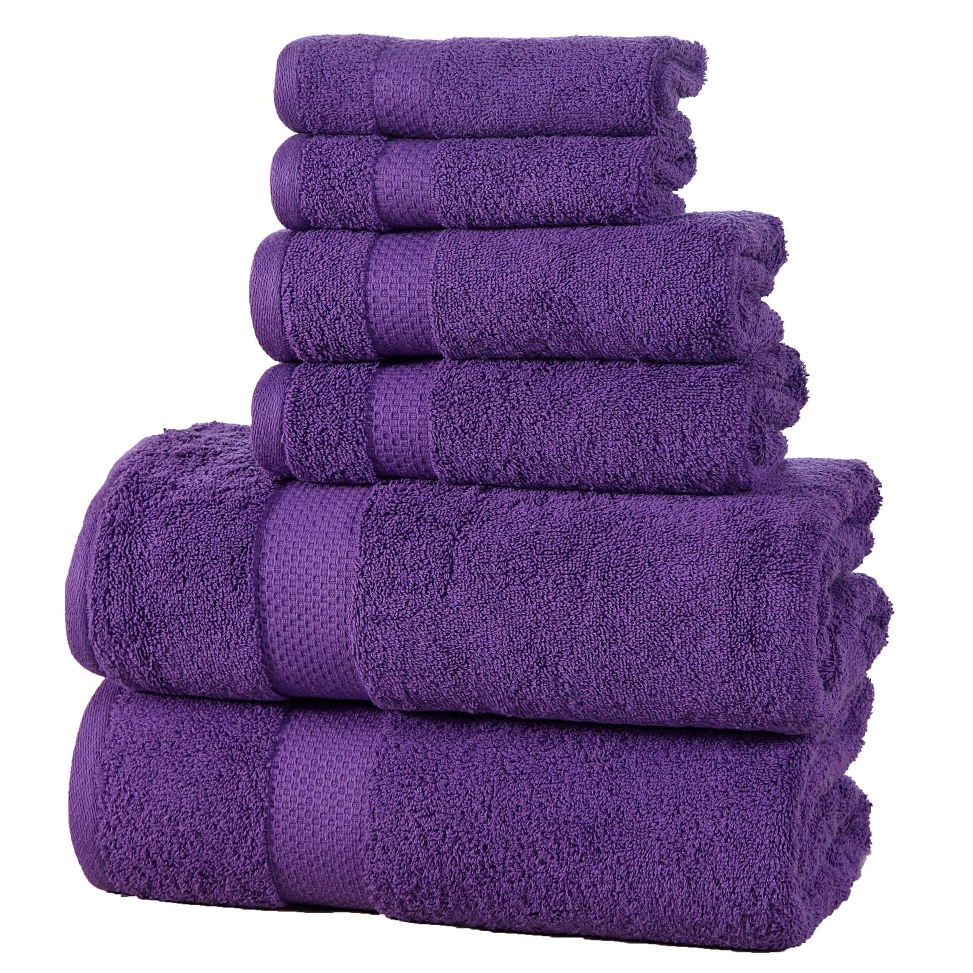 6-Pack: 100% Cotton Towel Set - Assorted Colors DailySale