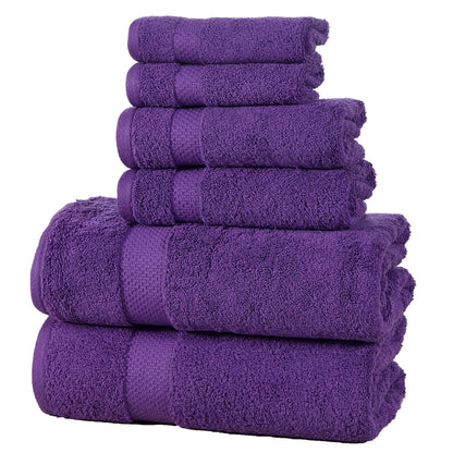 6-Pack: 100% Cotton Towel Set - Assorted Colors DailySale