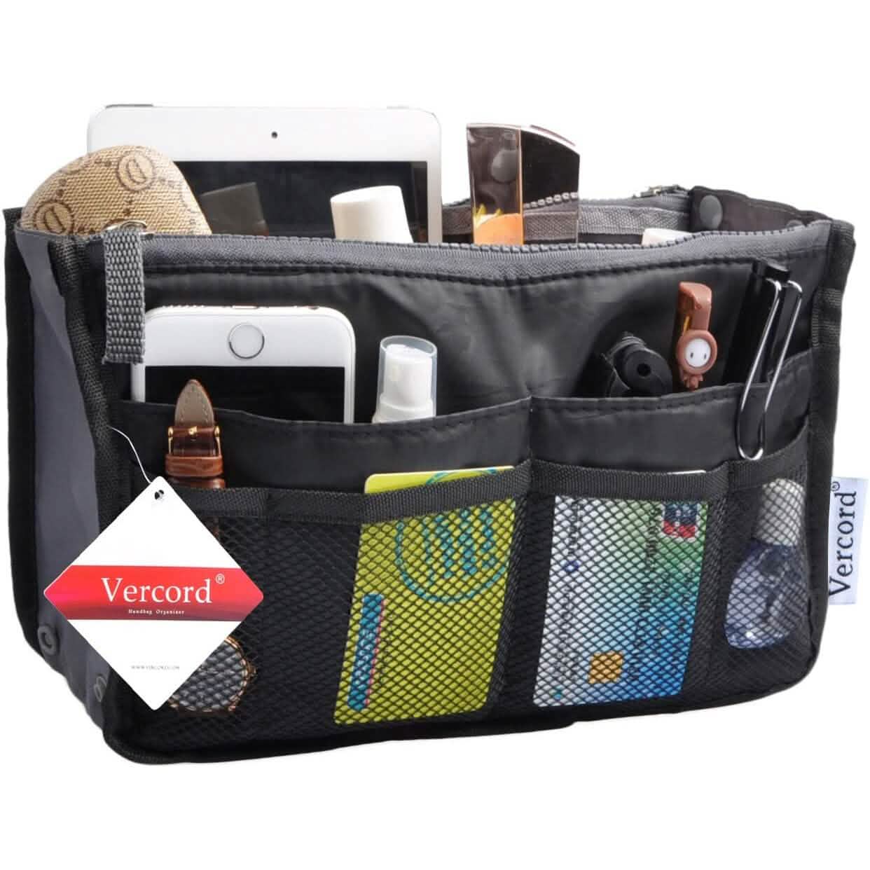 Purse Insert Storage Bag, Versatile Travel Organizer Bag Insert Cosmetic Bag With Multi-Pockets DailySale