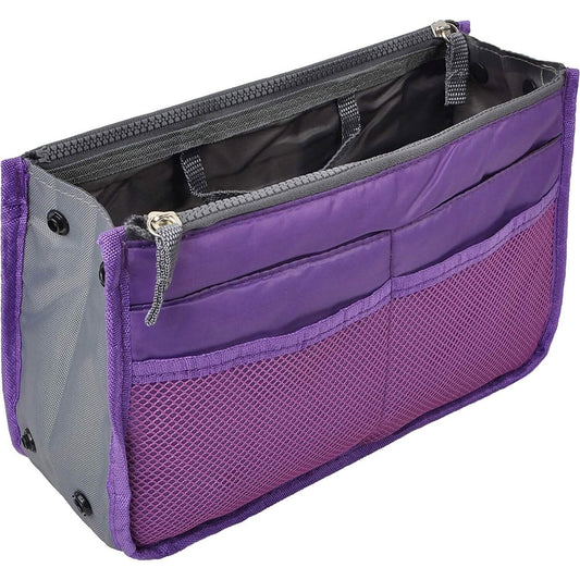 Purse Insert Storage Bag, Versatile Travel Organizer Bag Insert Cosmetic Bag With Multi-Pockets DailySale