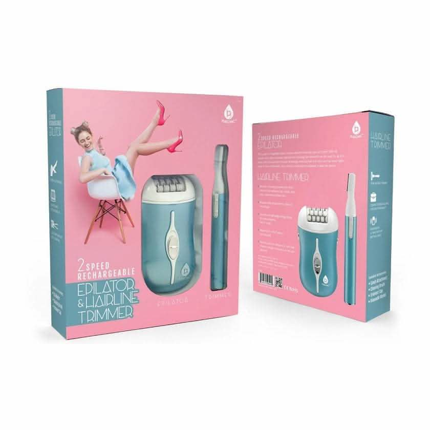 Pursonic 2-Speed Rechargeable Epilator & Hairline Trimmer Kit DailySale