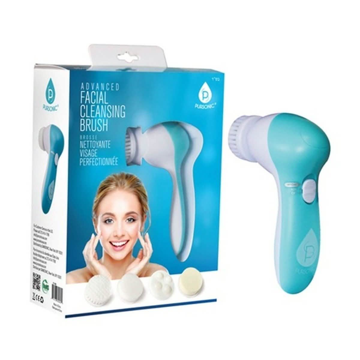 Pursonic 5-in-1 Facial Cleansing Brush and Massager Combo Kit - Assorted Colors DailySale