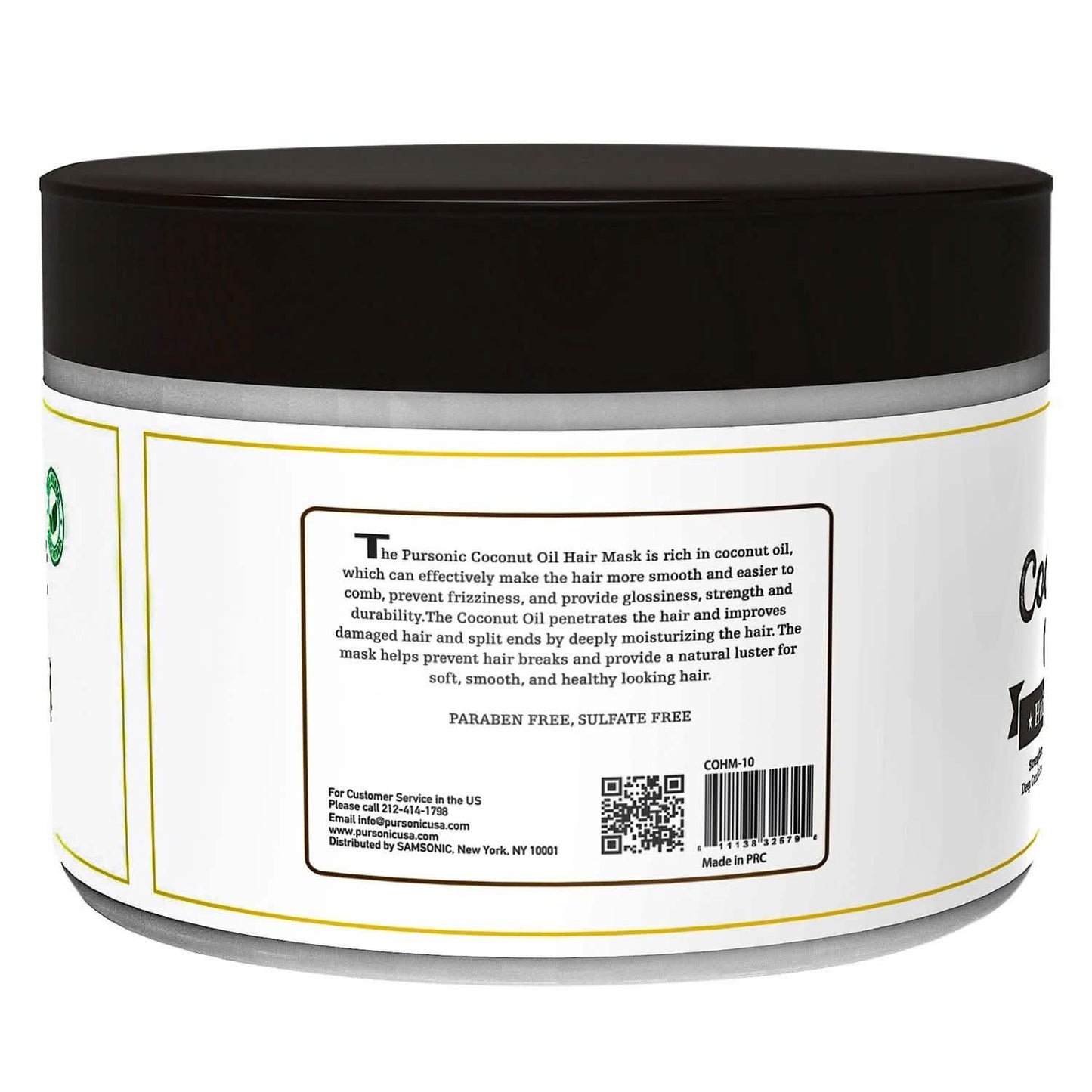 Pursonic Coconut Oil Hair Mask 10 oz DailySale