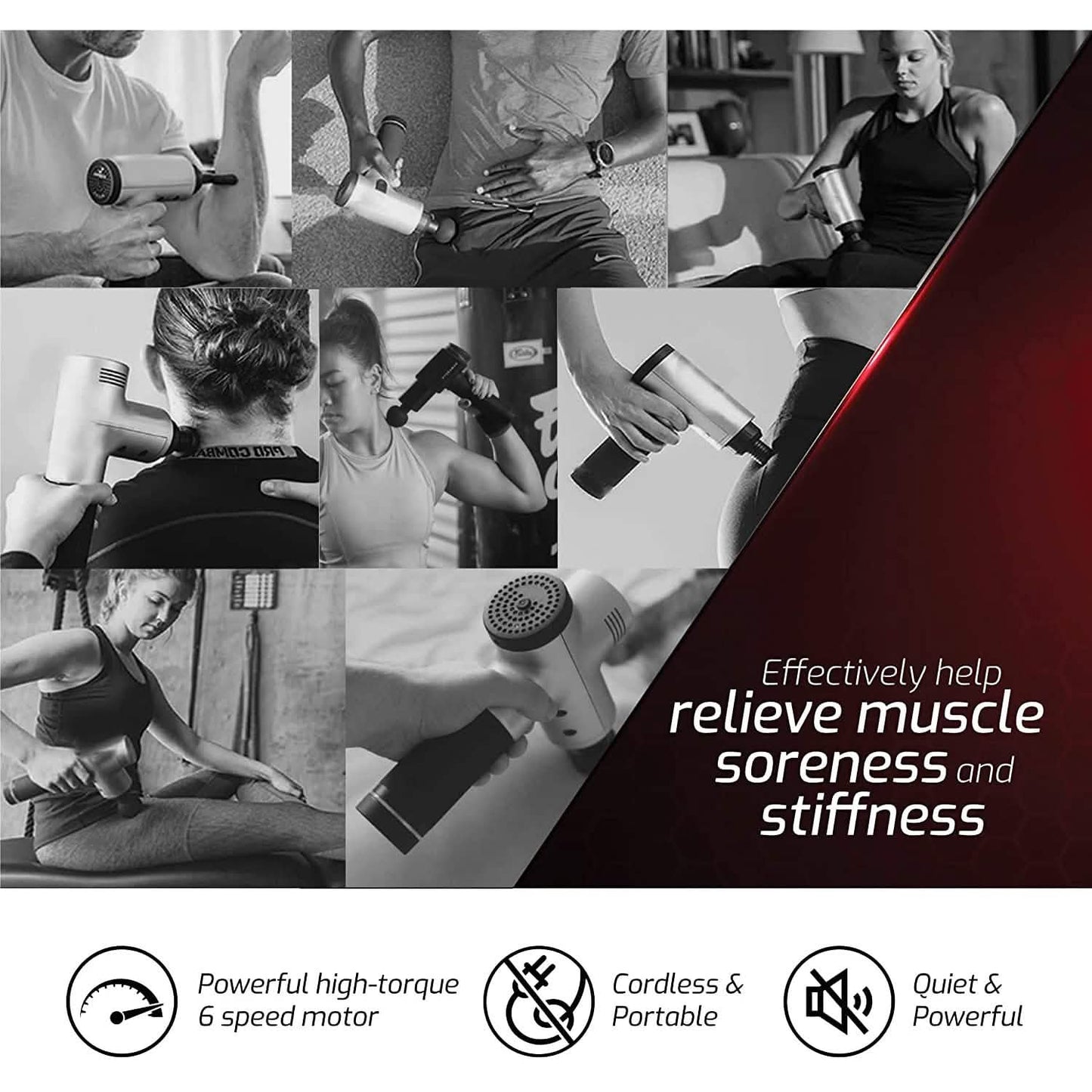 Pursonic Deep Tissue Professional Massage Gun DailySale