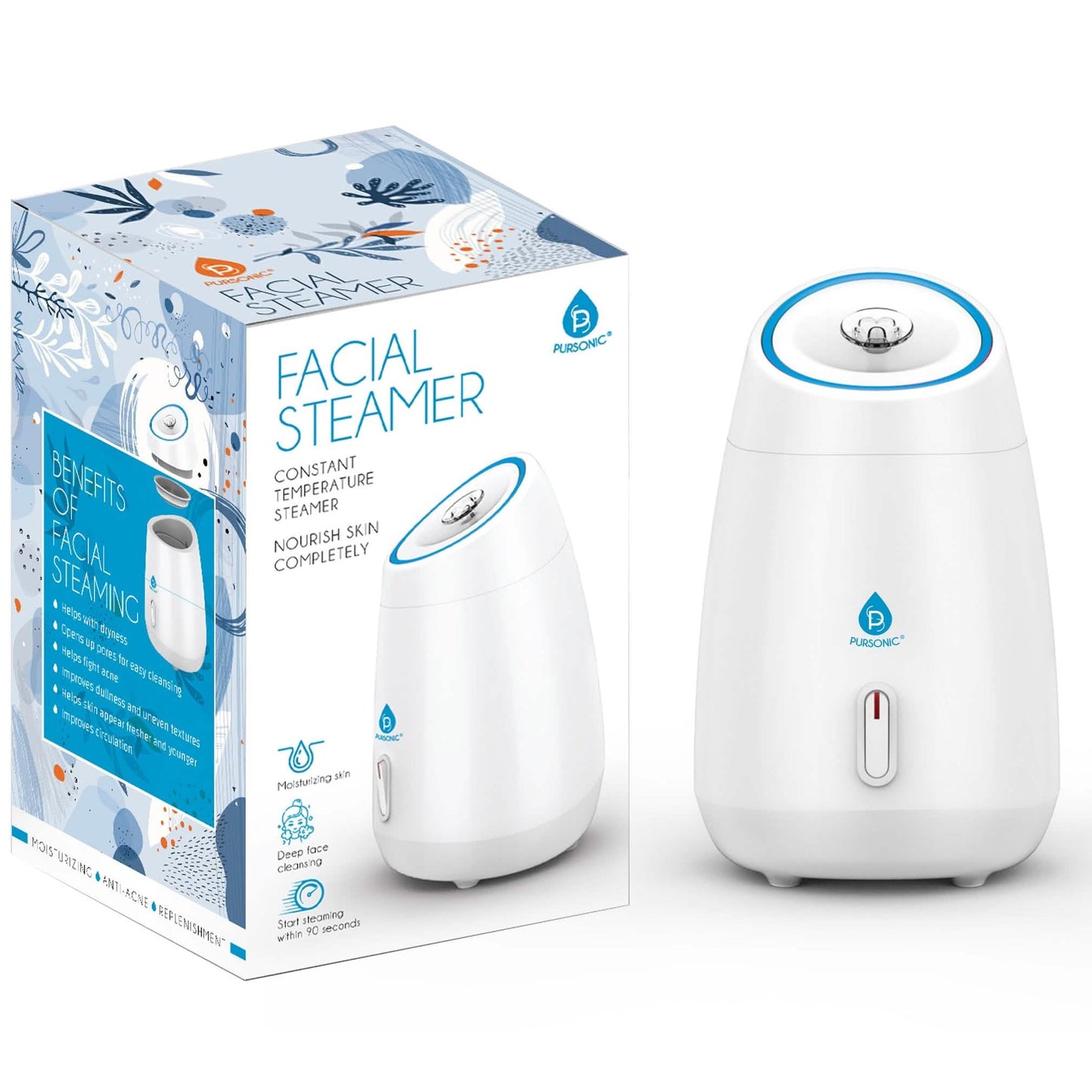 Pursonic Facial Steamer Hot Mist Moisturizing Spa DailySale