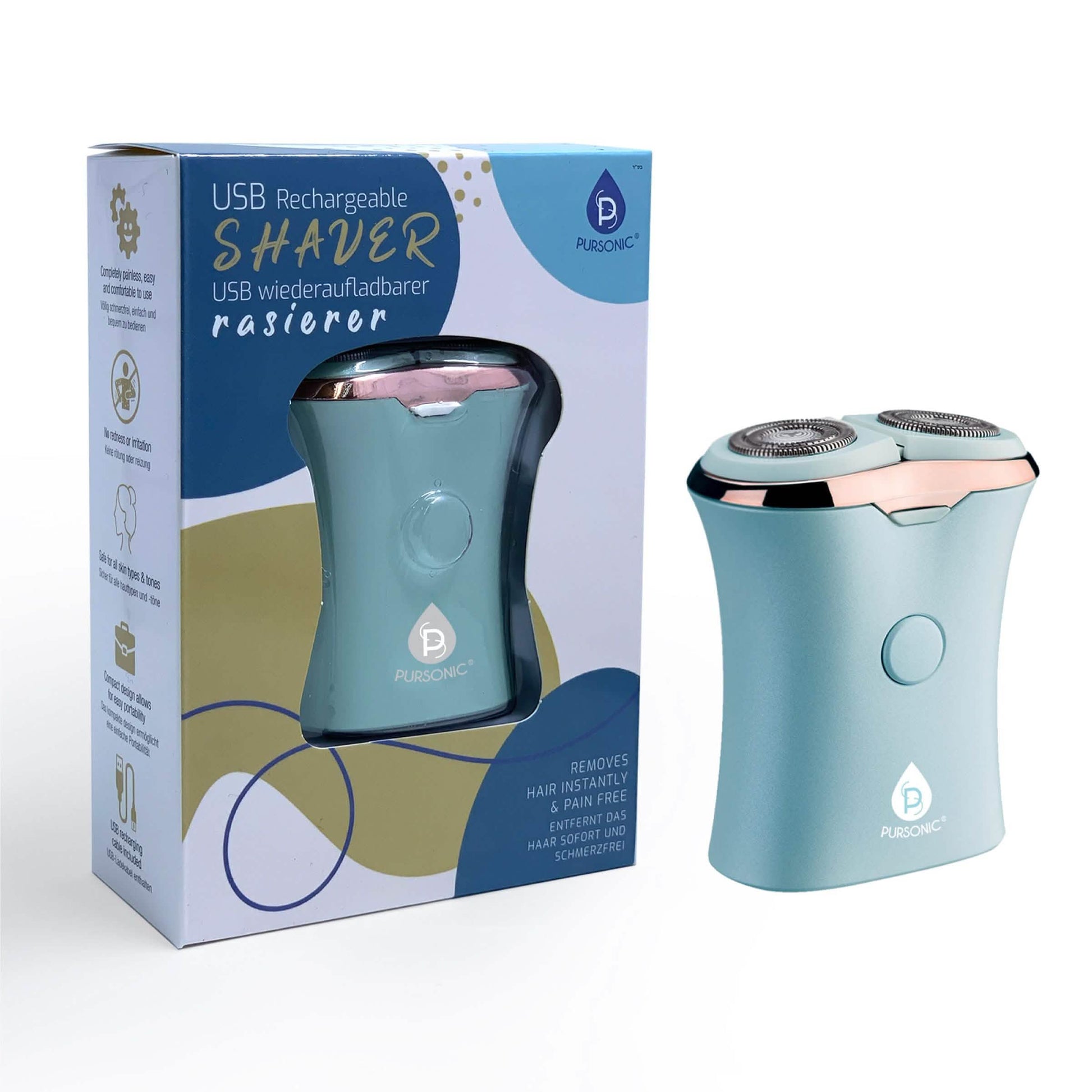 Pursonic Ladies' USB Rechargeable Shaver DailySale