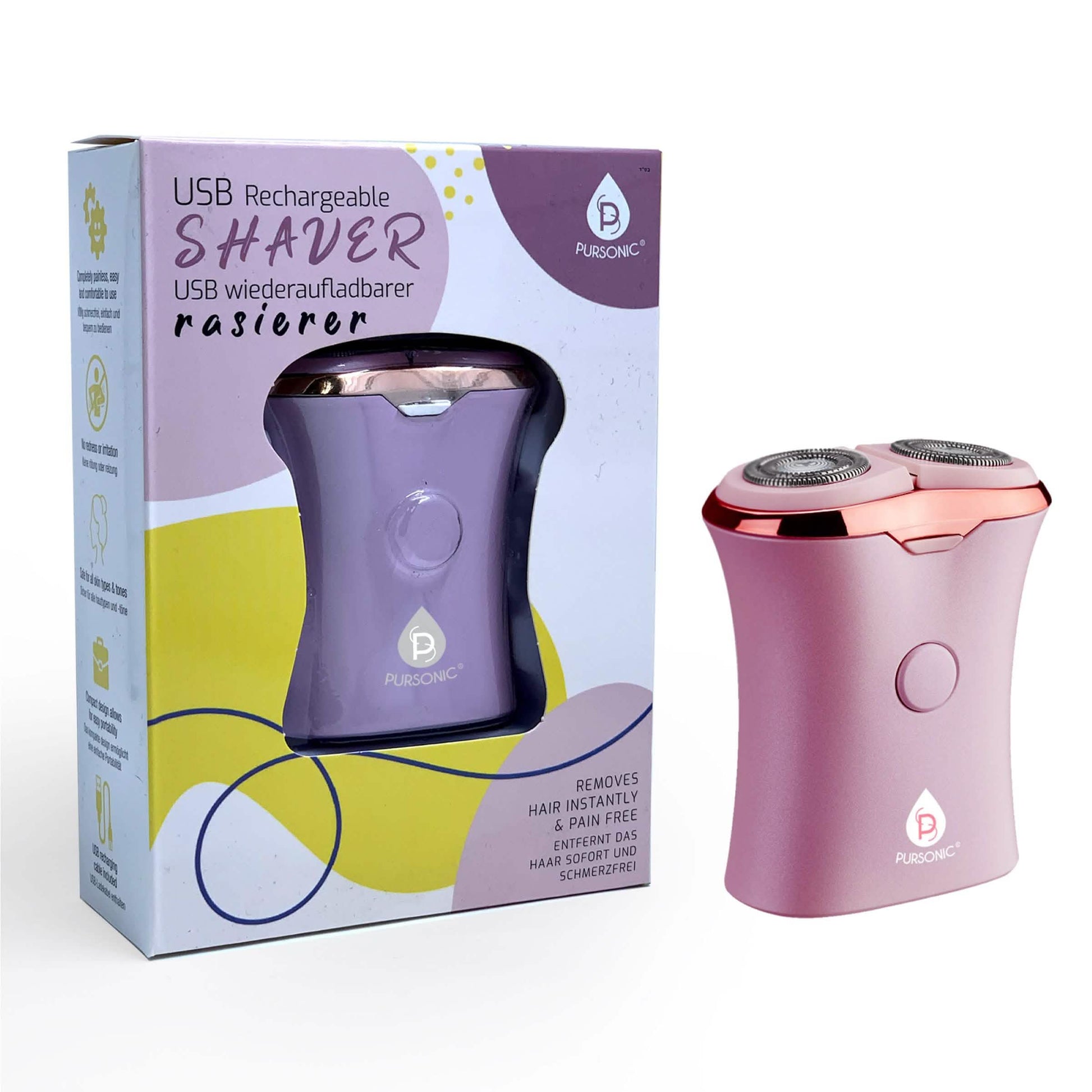 Pursonic Ladies' USB Rechargeable Shaver DailySale