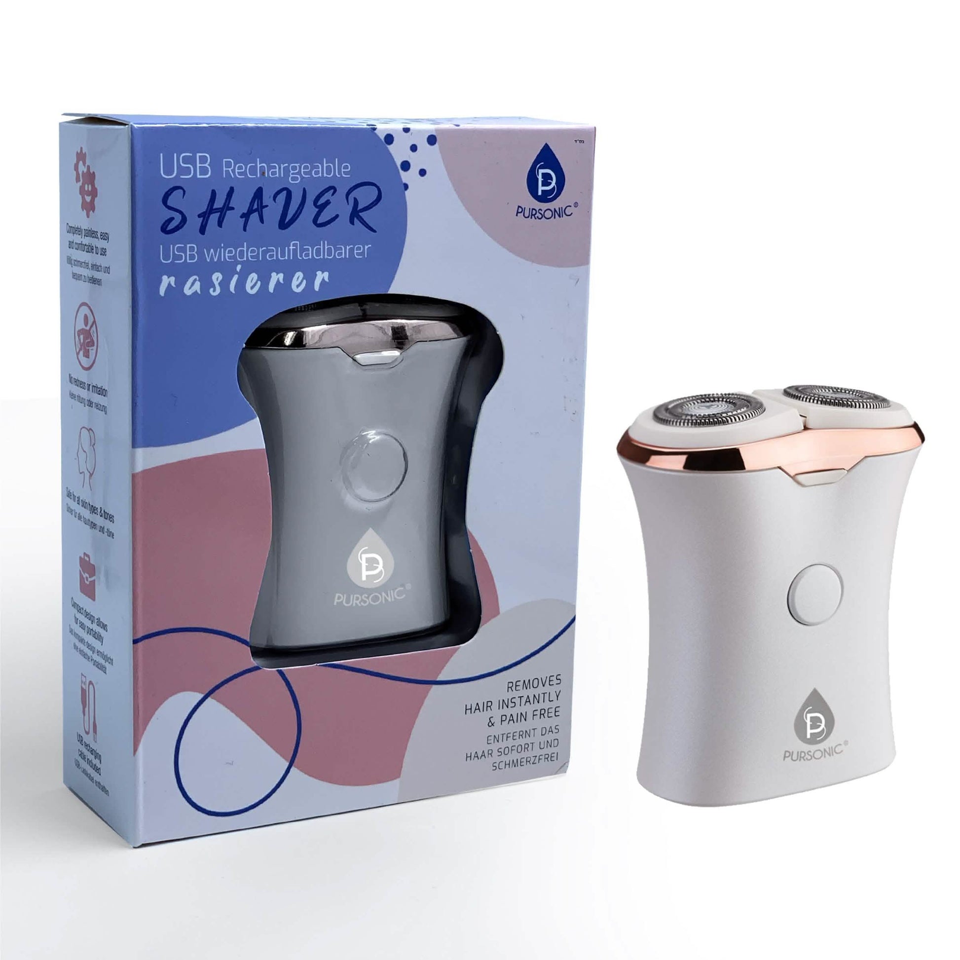 Pursonic Ladies' USB Rechargeable Shaver DailySale