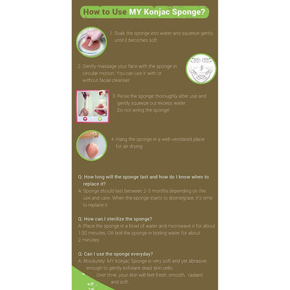 Pursonic Natural Facial Konjac Sponge DailySale