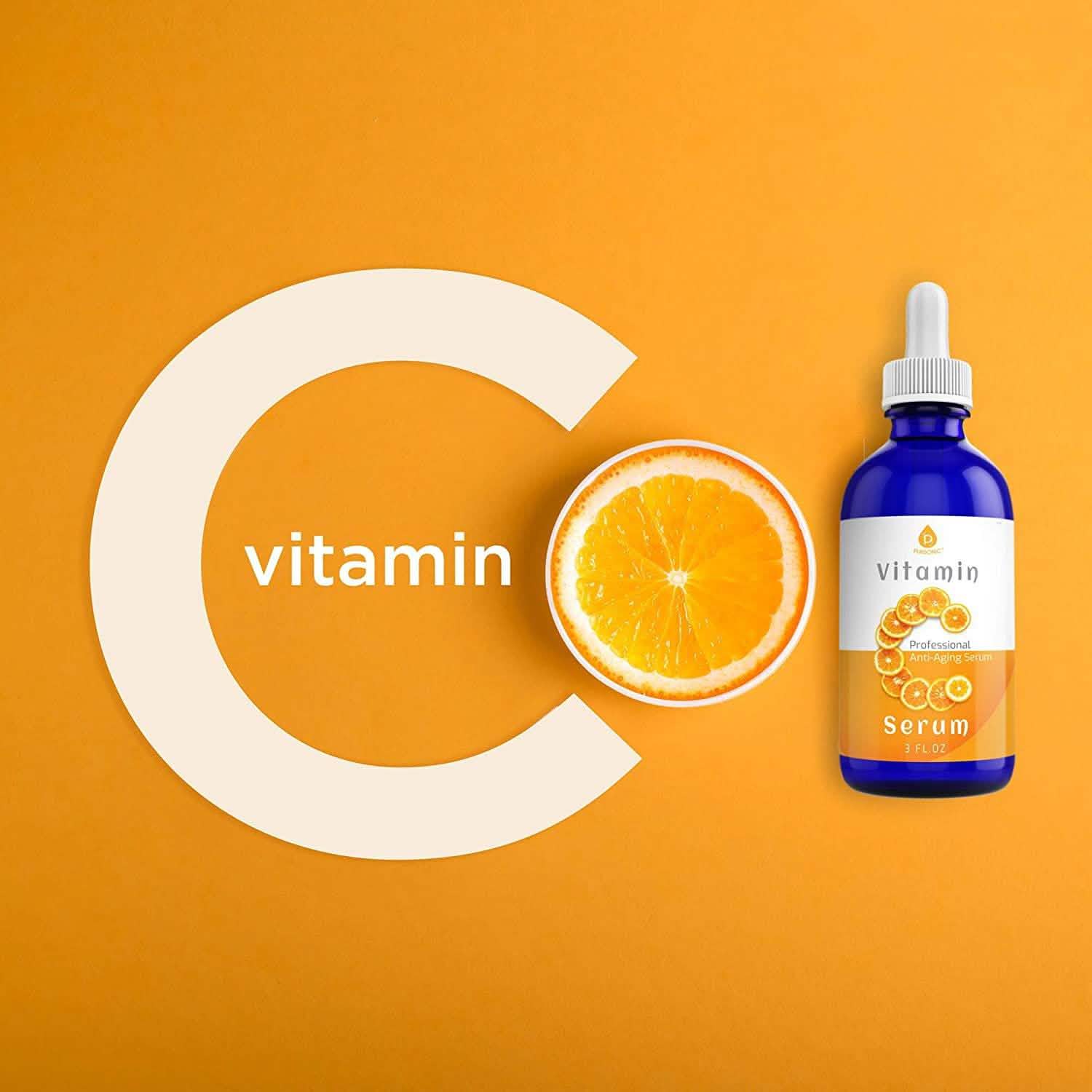 Pursonic Vitamin C Best Organic Anti-Aging Moisturizer Serum DailySale