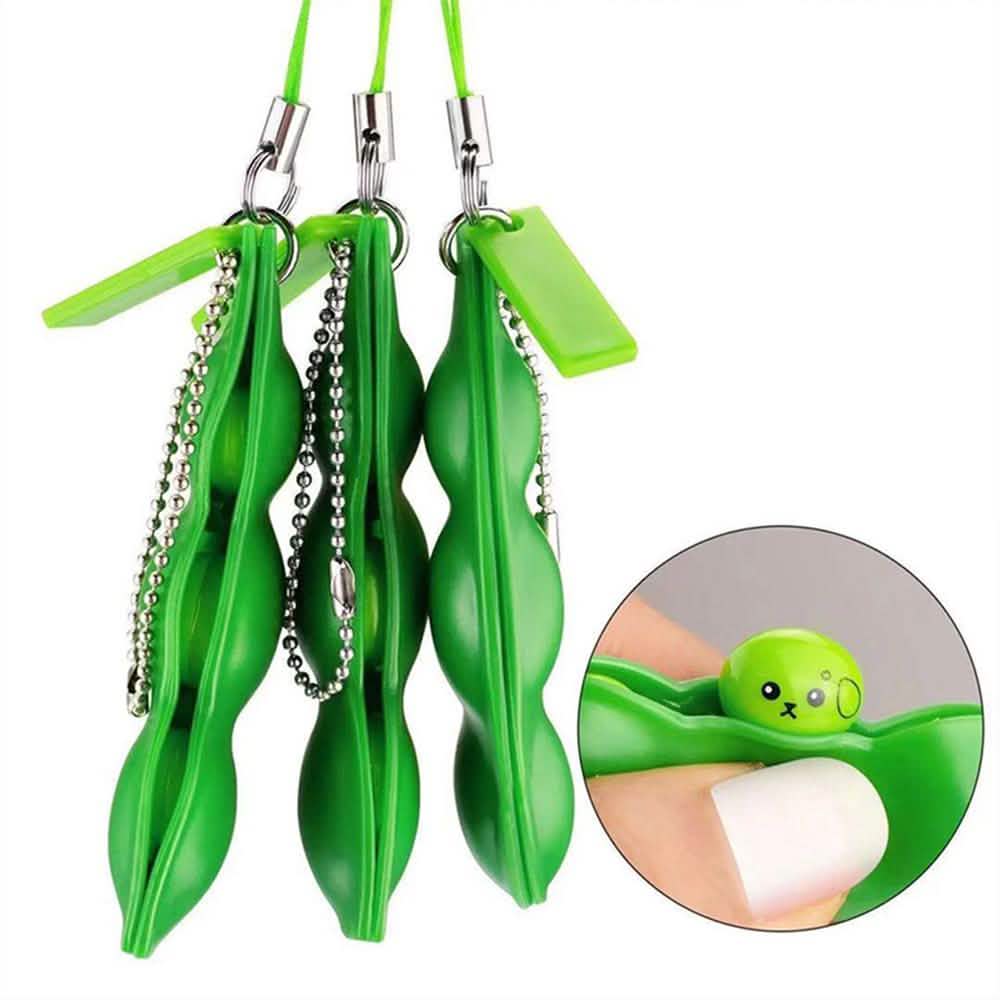 Push Pea Squeezing Keychain DailySale