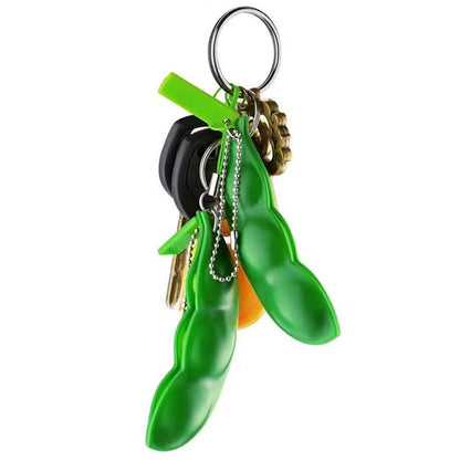 Push Pea Squeezing Keychain DailySale