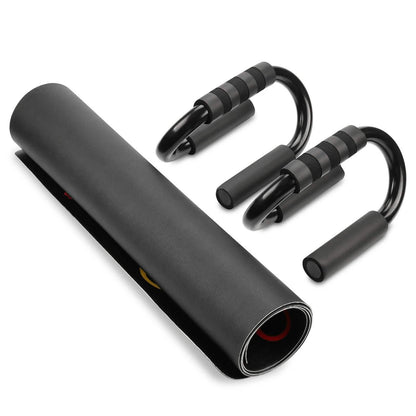 Push Up Bars Stand S Shape Fitness Workout Gym Exercise with Push-Up Training Mat DailySale
