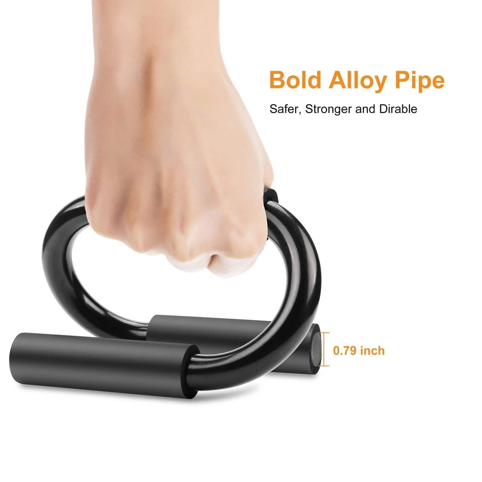Push Up Bars Stand S Shape Fitness Workout Gym Exercise with Push-Up Training Mat DailySale