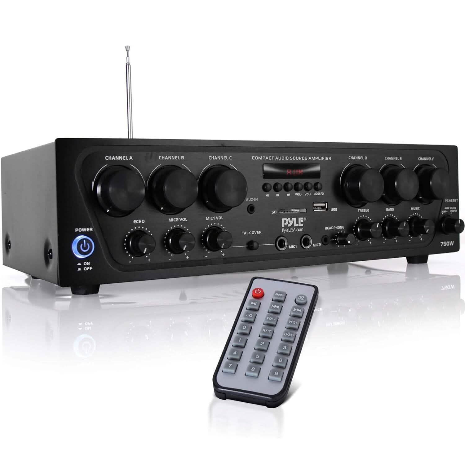 Pyle Wireless Bluetooth Home Audio Amplifier  (Refurbished) DailySale