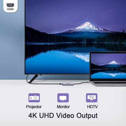 QGeeM 5-in-1 USB C to HDMI Adapter with 4K HDMI Output DailySale