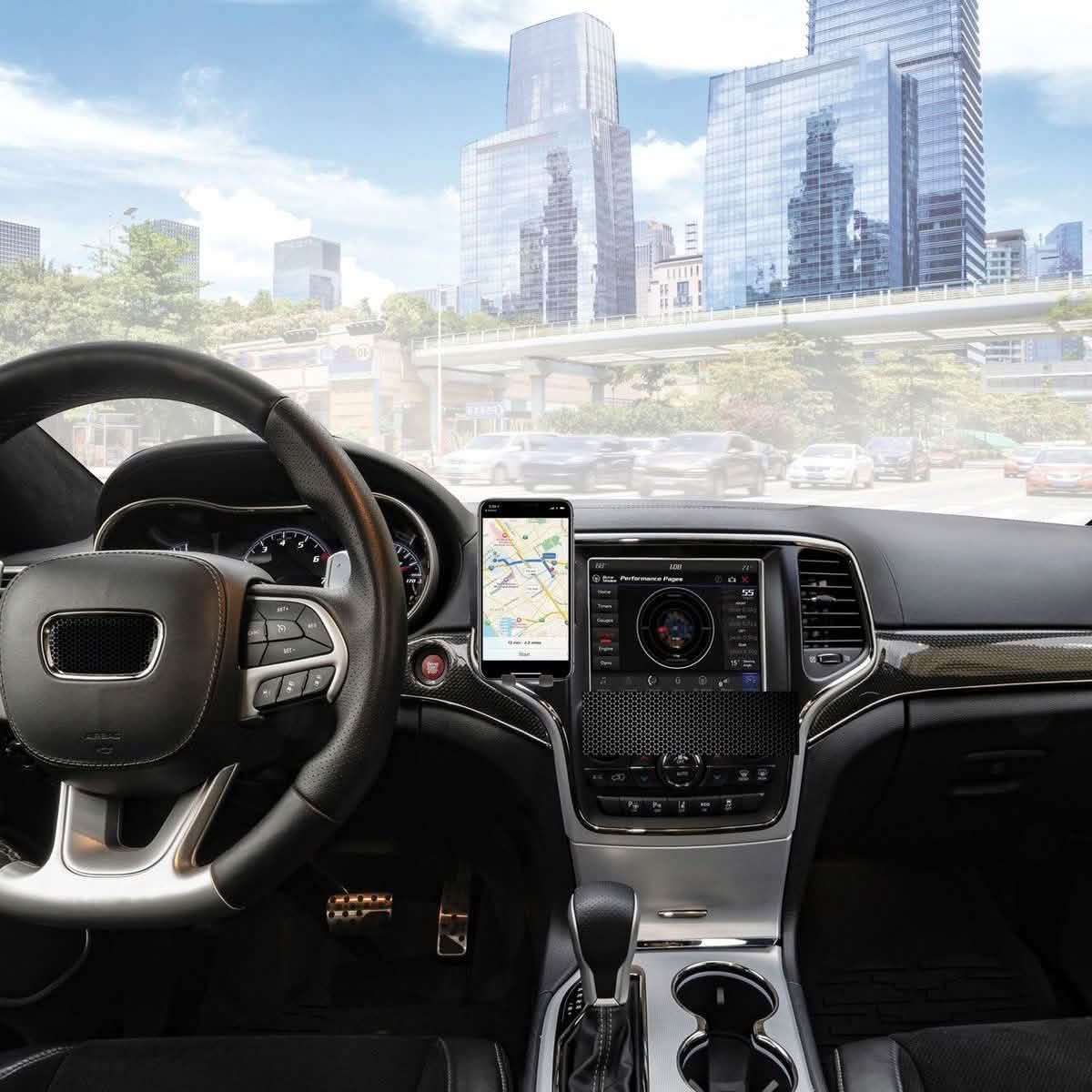QI Certified Wireless Charging Windshield Dash Cradle Mount 10W with Auto Sensor Grips DailySale