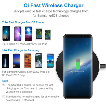 Qi Fast Wireless Charger 10W Charging Pads DailySale