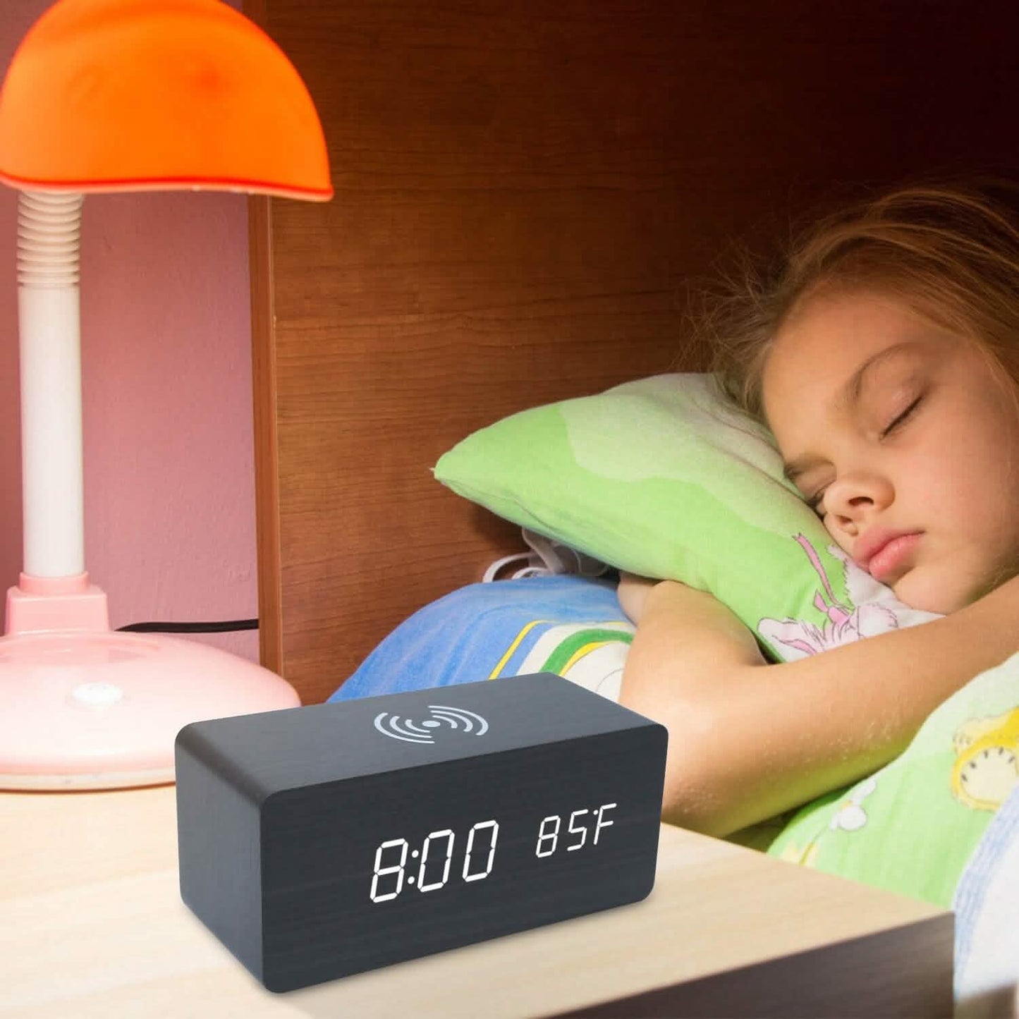 Qi Wireless Charger Digital Alarm Clock DailySale