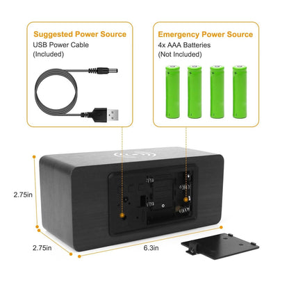 Qi Wireless Charger Digital Alarm Clock DailySale
