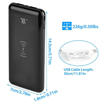 Qi Wireless Charging Station 10000mAh Power Bank DailySale