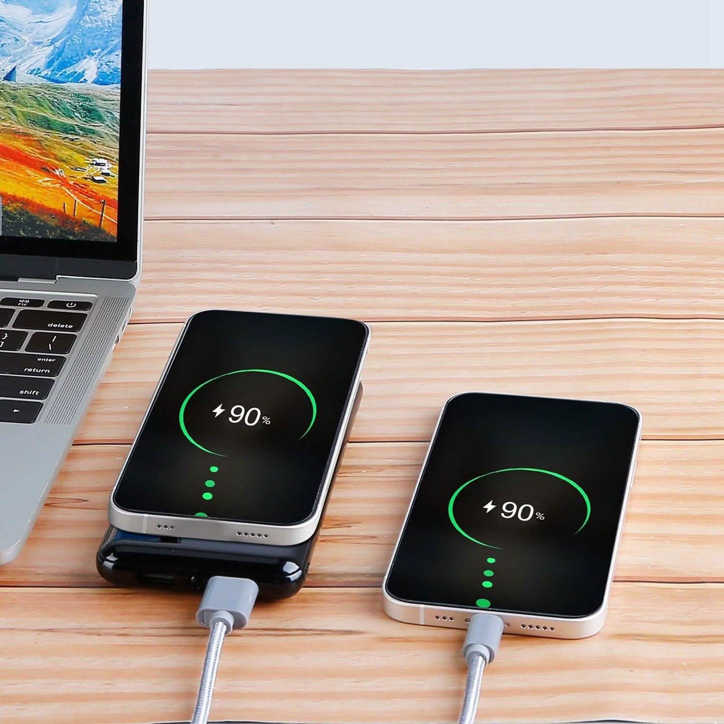 Qi Wireless Charging Station 10000mAh Power Bank DailySale