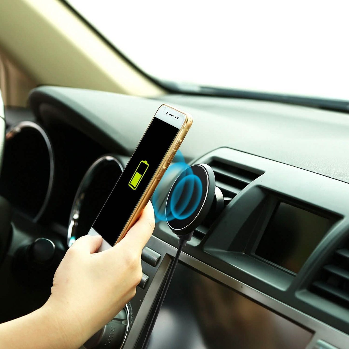 Qi Wireless Magnetic Car Charger DailySale
