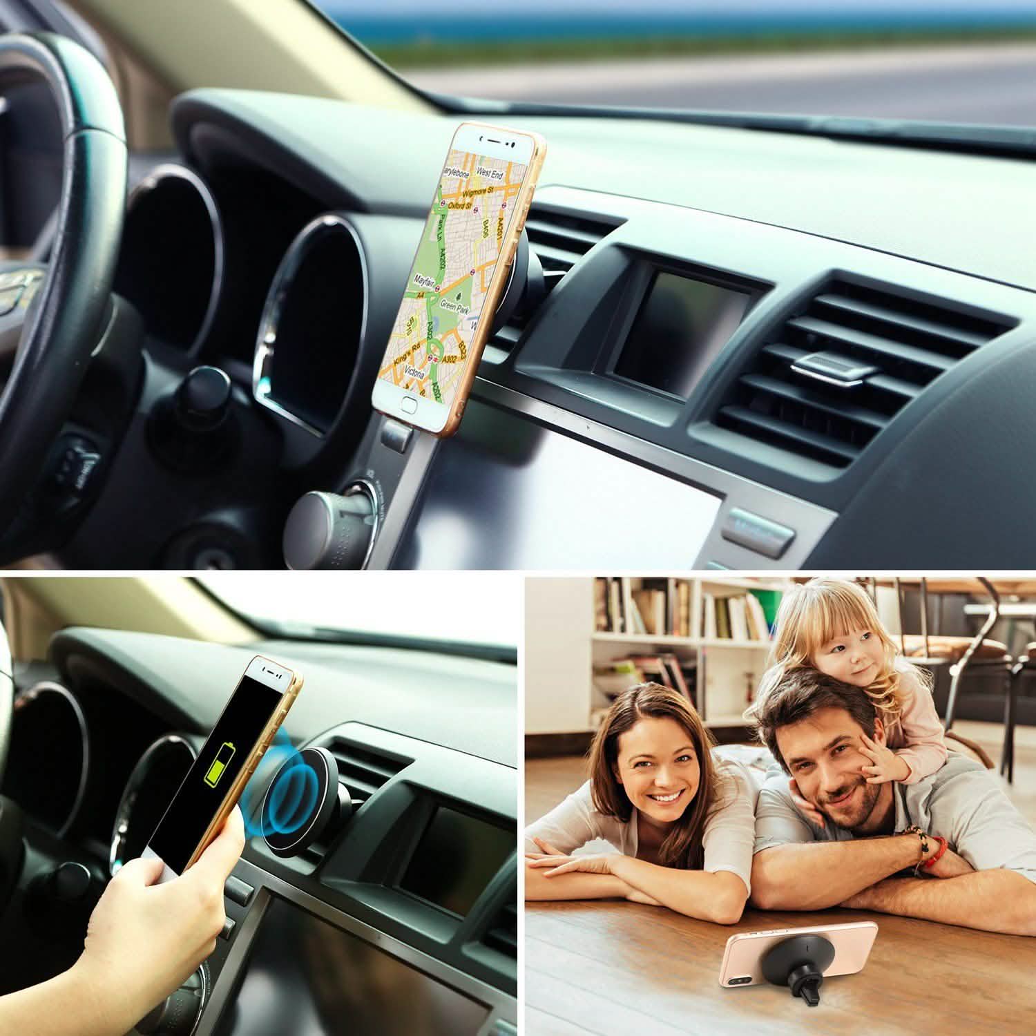 Qi Wireless Magnetic Car Charger DailySale