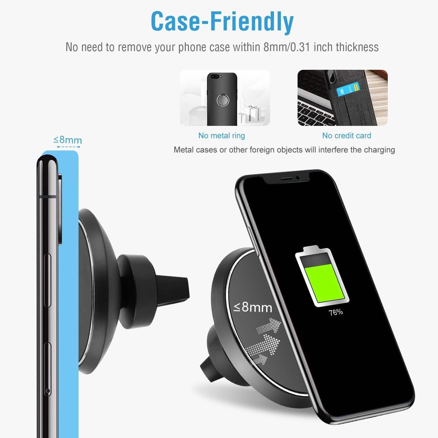 Qi Wireless Magnetic Car Charger DailySale
