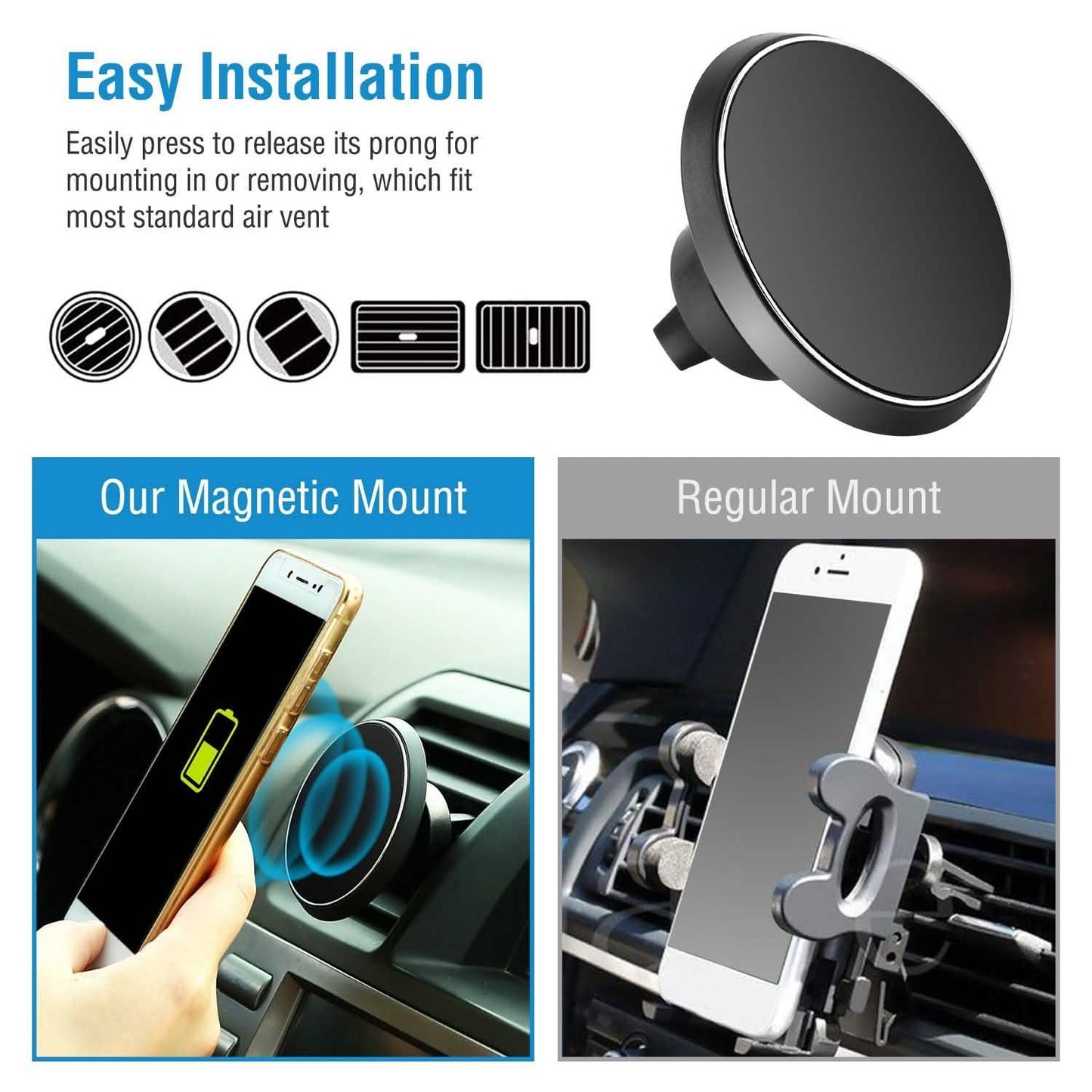 Qi Wireless Magnetic Car Charger DailySale