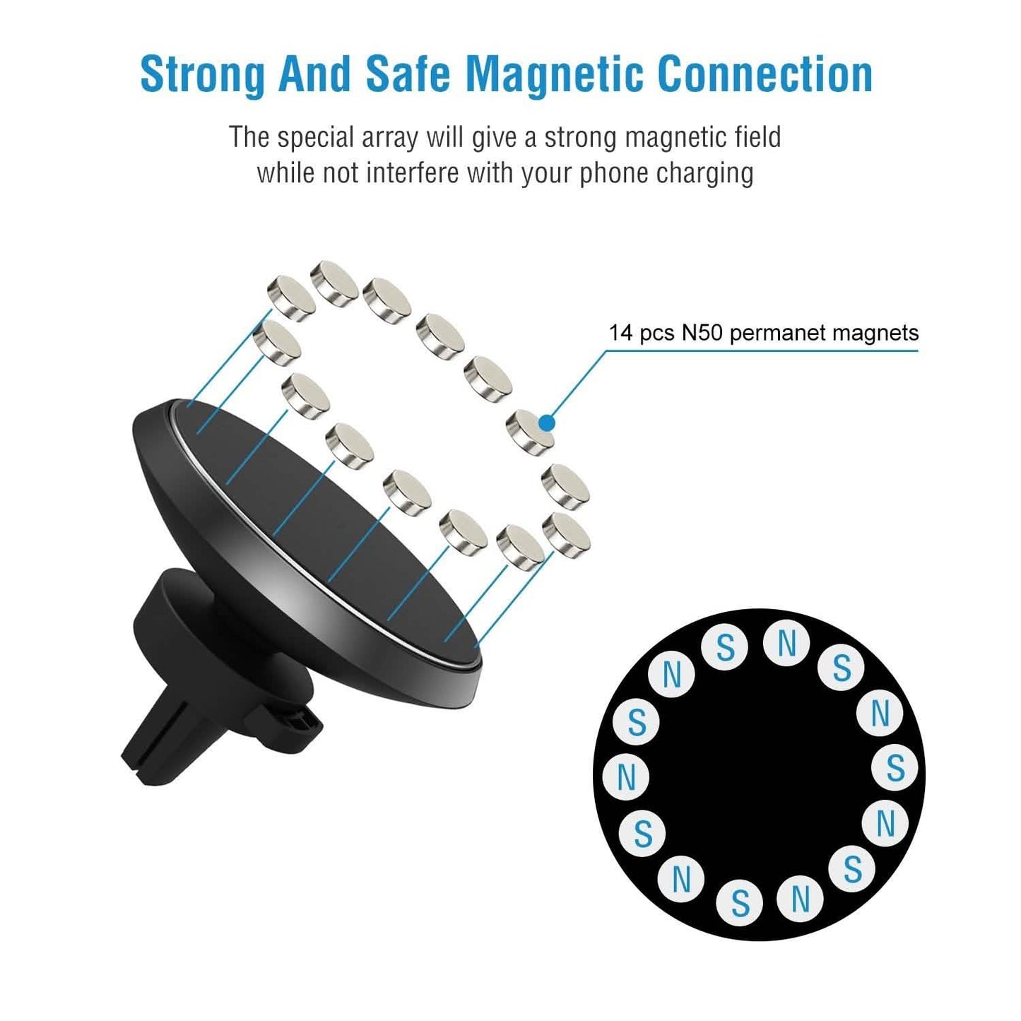 Qi Wireless Magnetic Car Charger DailySale