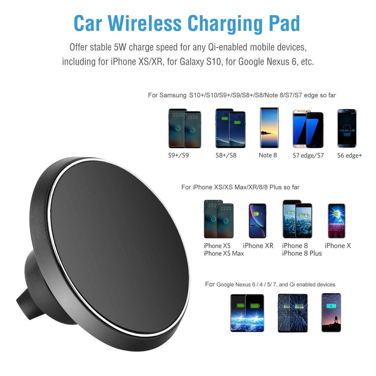 Qi Wireless Magnetic Car Charger DailySale