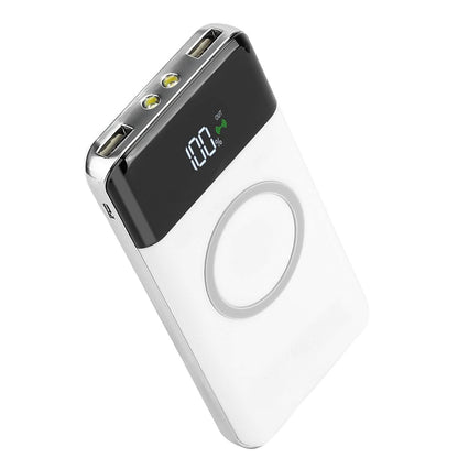Qi Wireless Station 10000mAh Powerbank with 4 Modes Flashlight DailySale