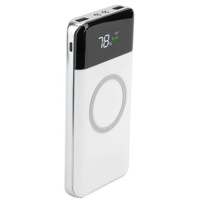 Qi Wireless Station 10000mAh Powerbank with 4 Modes Flashlight DailySale