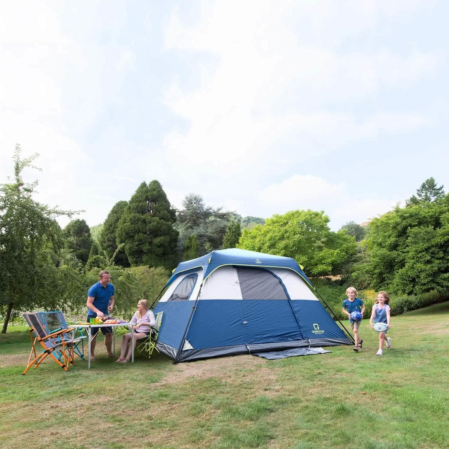 QOMOTOP 6 Person 60 Seconds Set Up Camping Tent DailySale