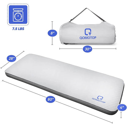 QOMOTOP Ultra Thick Self-Inflating Camping Mattress DailySale