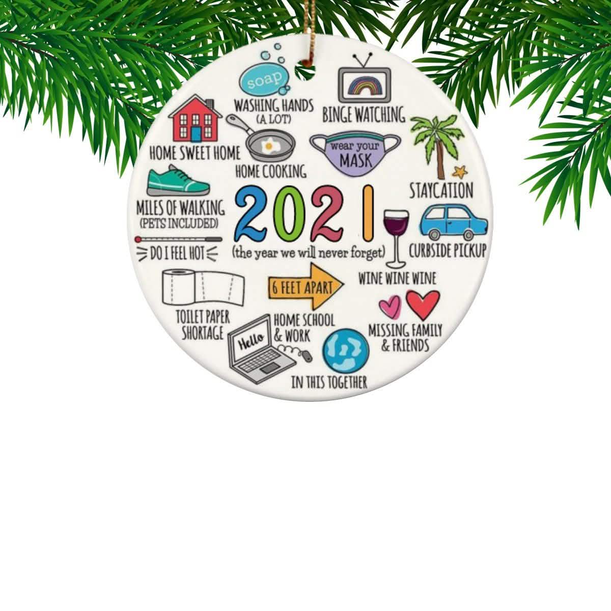 Quarantine Special Christmas Tree Ornaments DailySale