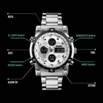 Quartz Men's Digital Clock Fashion Watch Relogio Masculino 1389 DailySale
